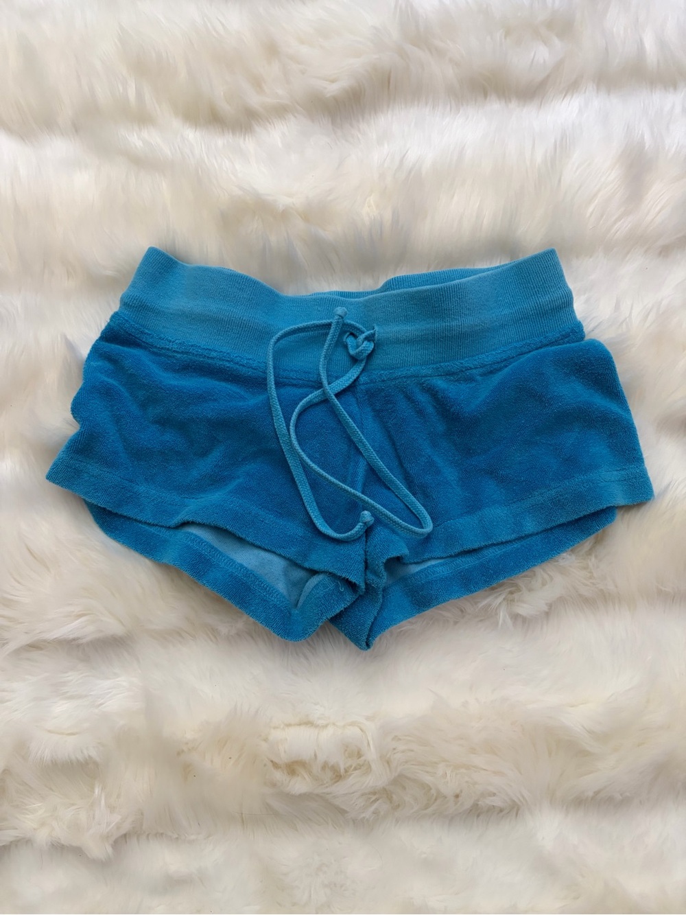 Hardtail Cozy Turquoise Terry Cloth Lounge Shorts